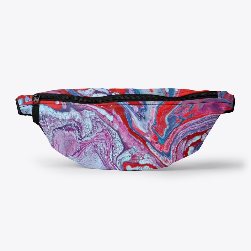 Acrylic Pour Fanny Pack 