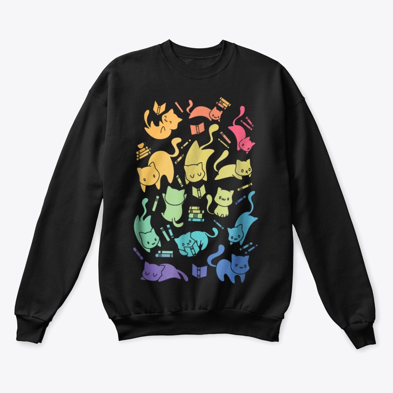 Shirt.Woot Cats &amp; Books T Shirt