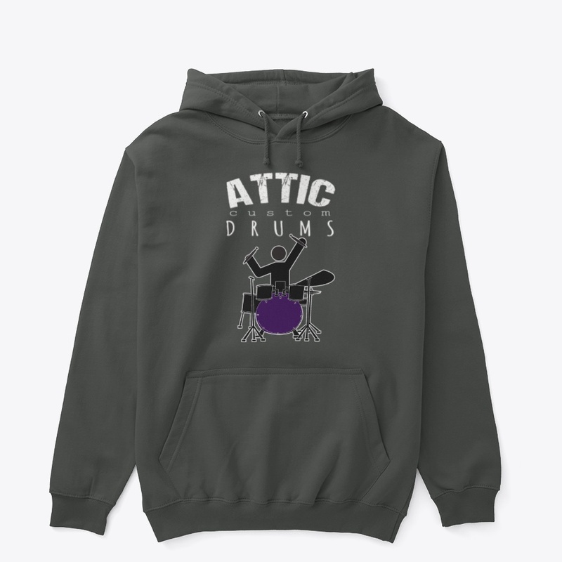 ATTIC CUSTOM DRUMS WLOGO-HOODIE NEW