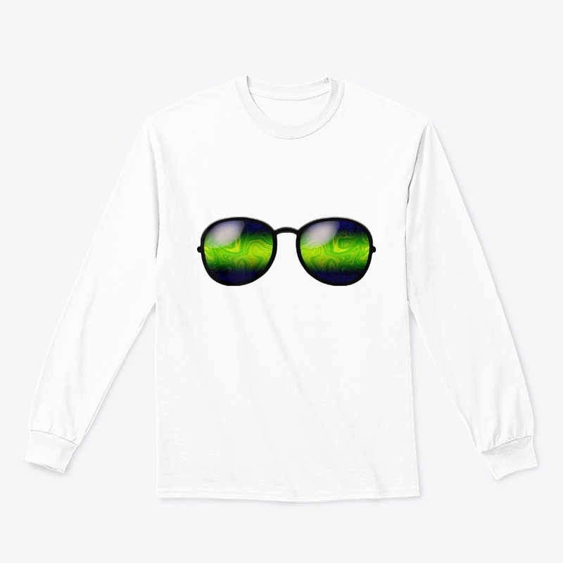 Marbled Glasses - Green & Navy