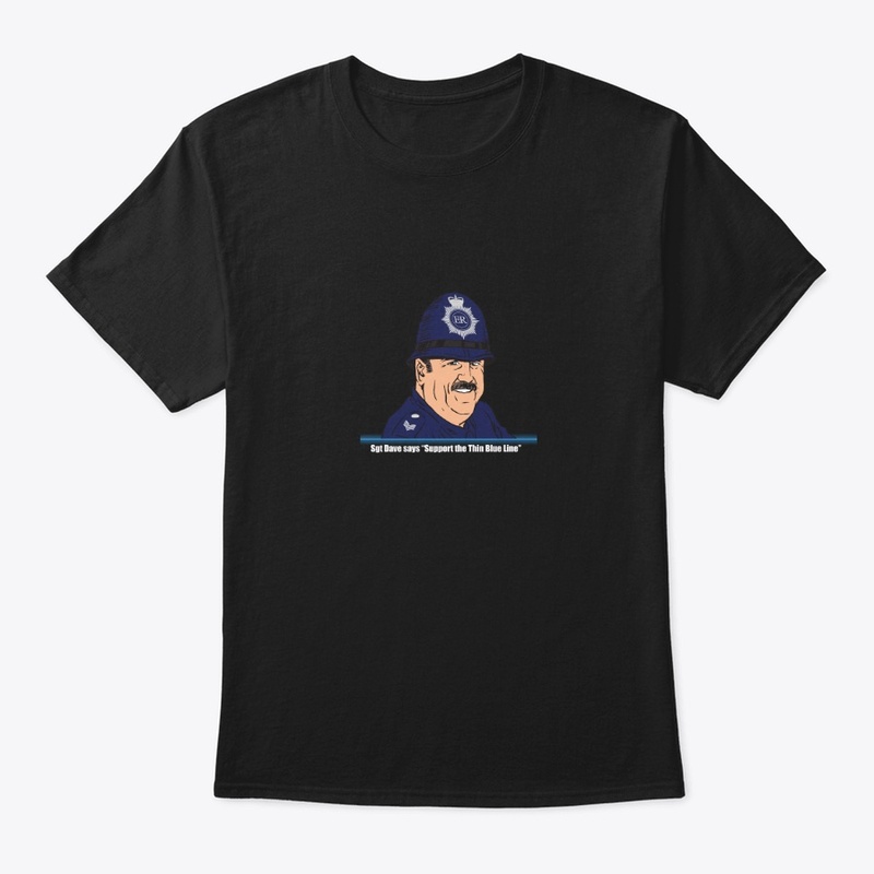 Sgt Dave Thin Blue Line Mens T-shirt 2