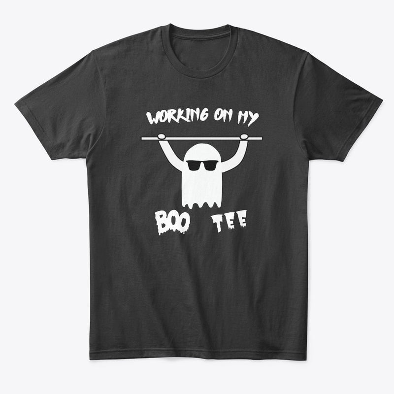 WORKING ON MY BOOTY funny halloween tee