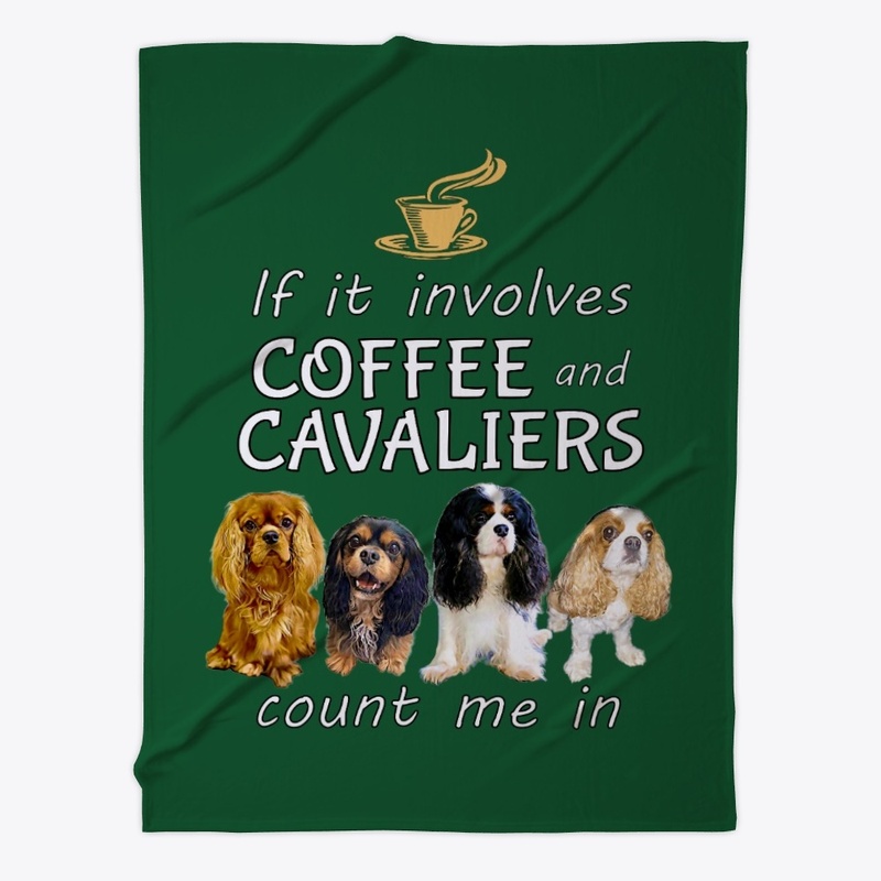 Coffee and Cavalier King Charles Spaniel