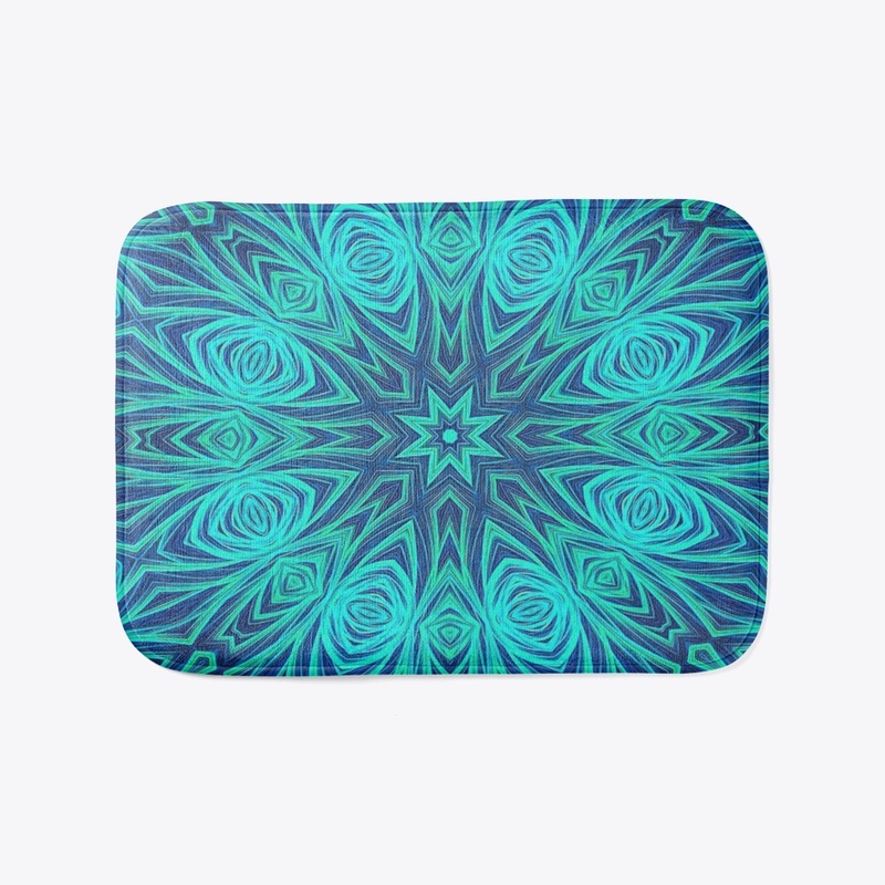 Blue Ice Fractal Kaleidoscope