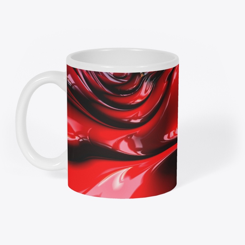 Bright red design for drinkware