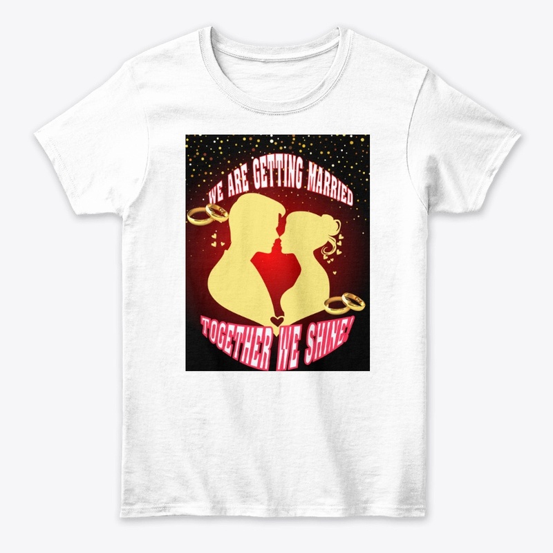 groom and bride's t-shirt