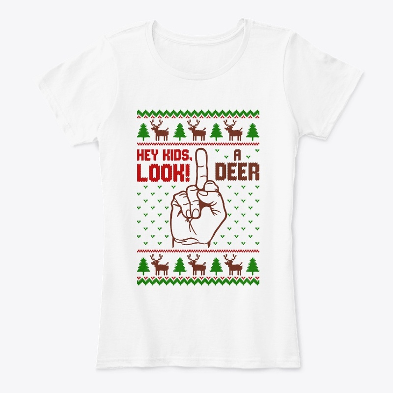hey kids look a deer ugly sweater