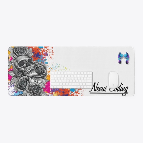 Nexus Coding Mouse Mat White T-Shirt Lifestyle