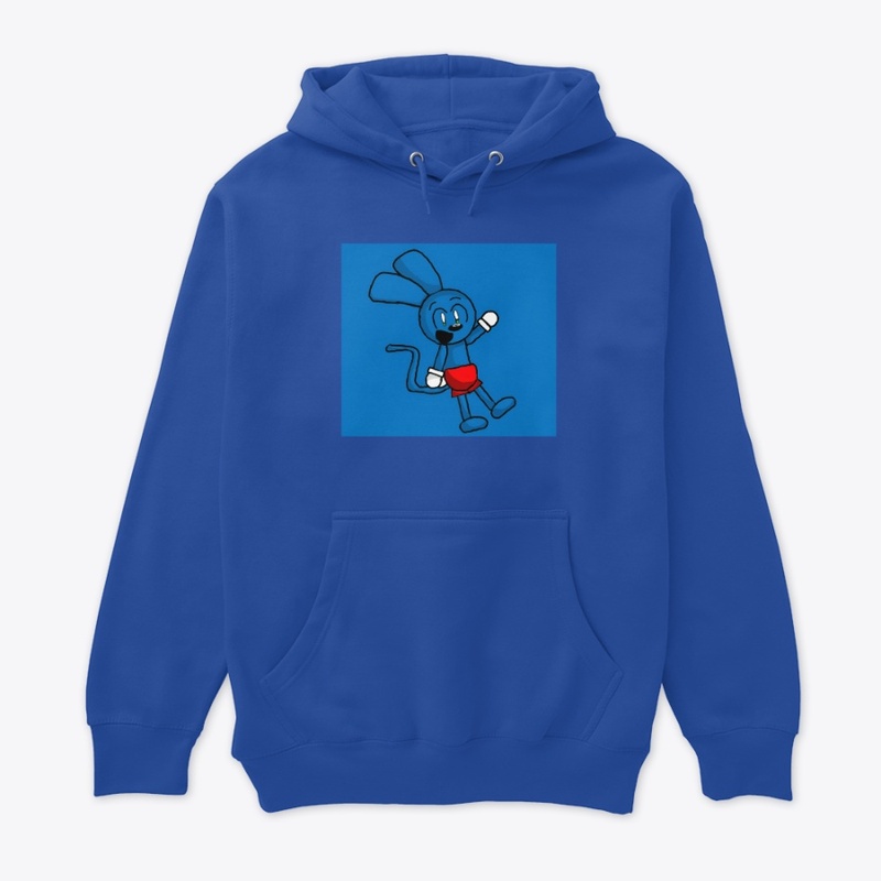 Riggy with blue background