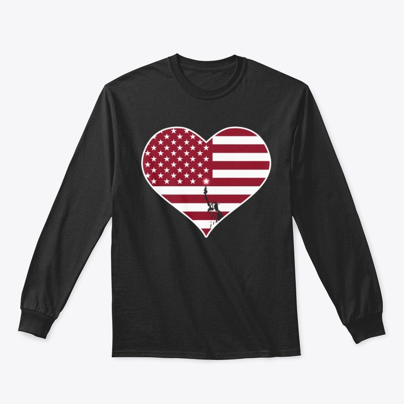 Statue of Liberty US Flag T-Shirt