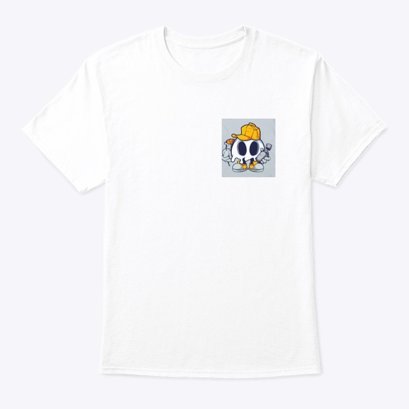 Cut print T-shirt 