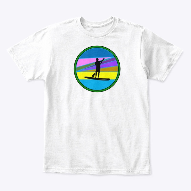 Colorful Standup Paddle Boarder [Green]