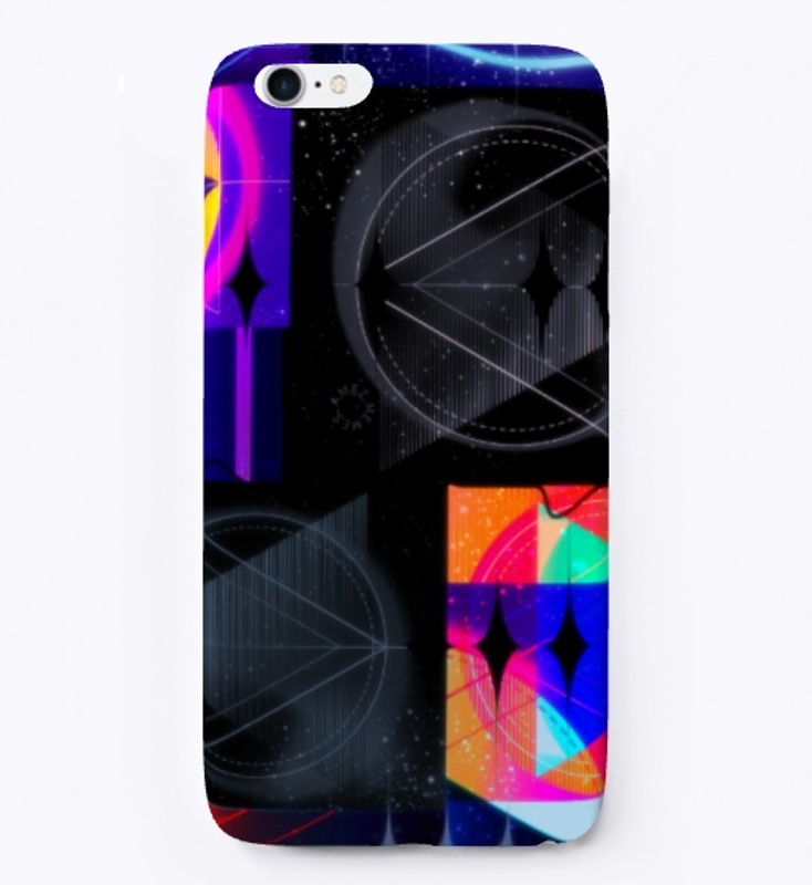 Bright Fluorescent Blk a Galaxy Design 