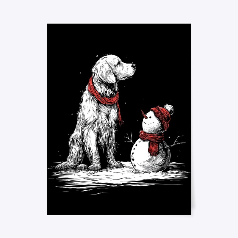 Snowy Night Pup