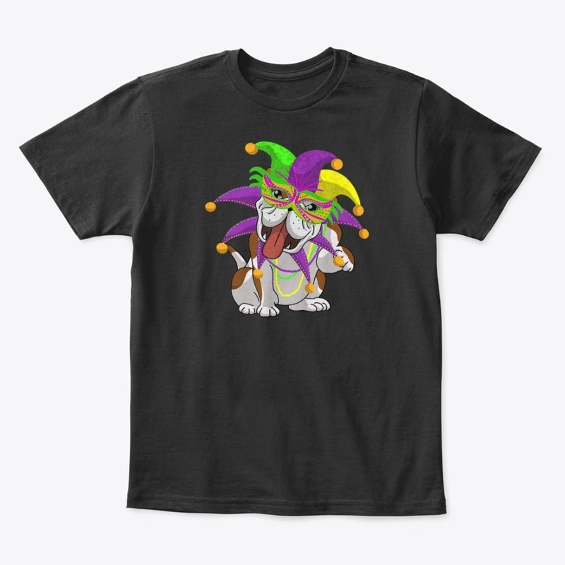 Mardi Gras English Bulldog Fat Tuesday