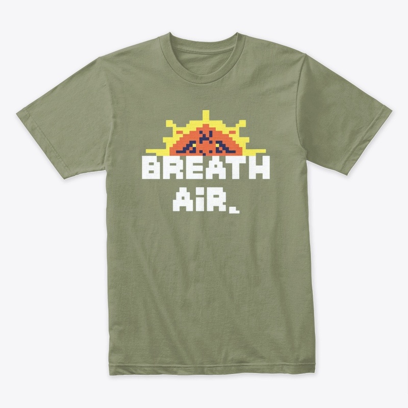 BREATH AIR retro pixel style t-shirt