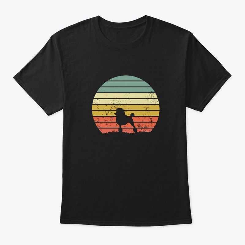 Poodle Retro Sunset Dog Lover