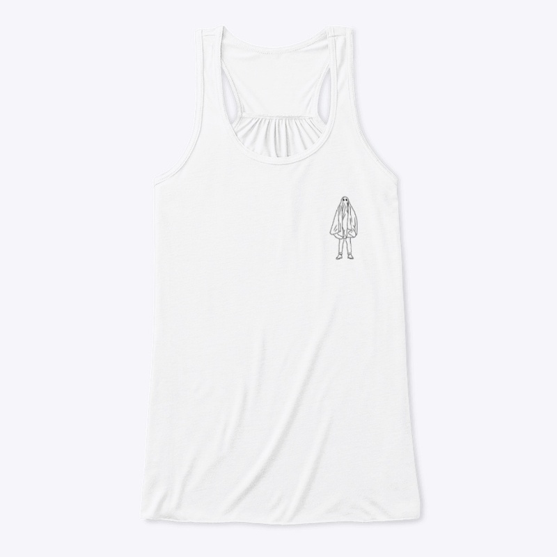 Small Icon Ghostie Black on White