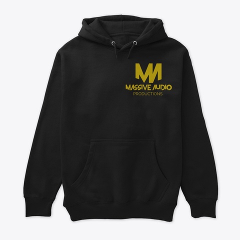 Massive Audio Productions | Hoodie Black T-Shirt Front