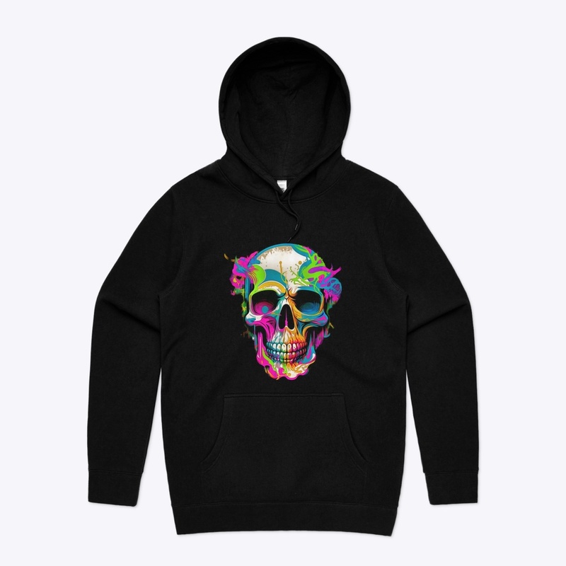 Skull graffiti street design