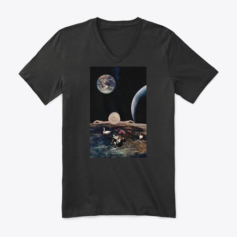 Space view chill out collage art