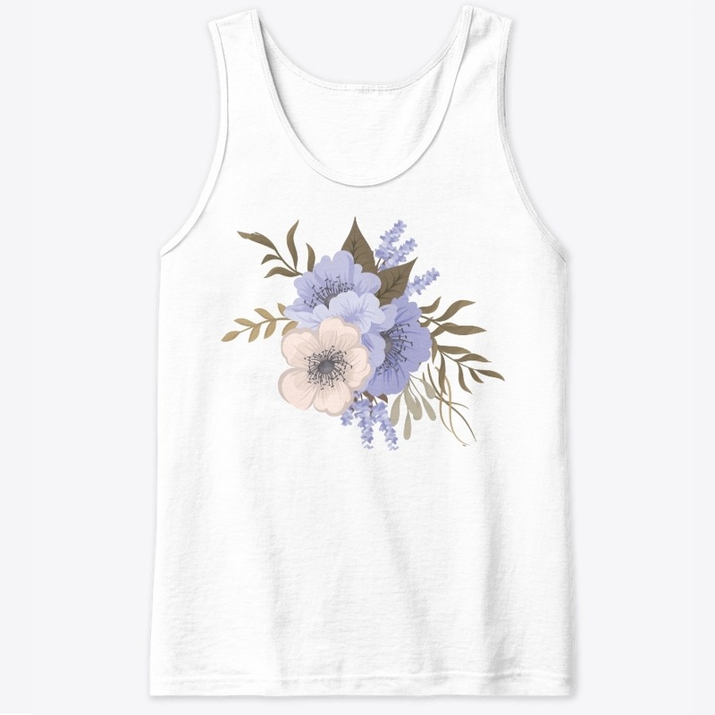Realistic Blue Flower Design