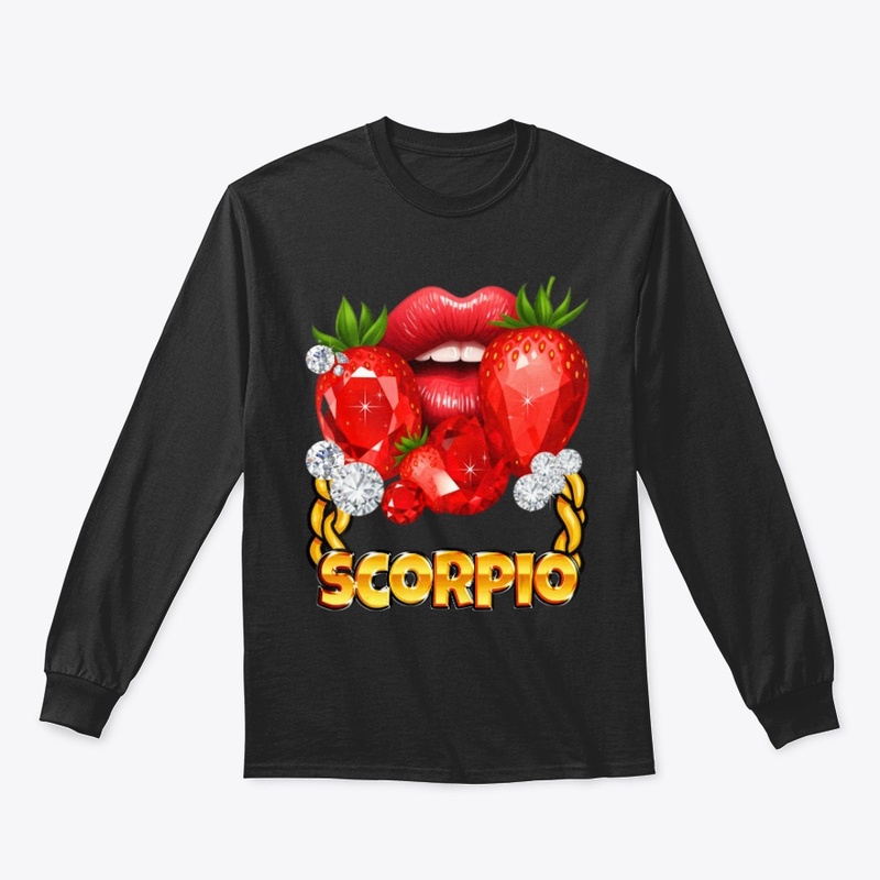 Scorpio Gold Chain Red Lips