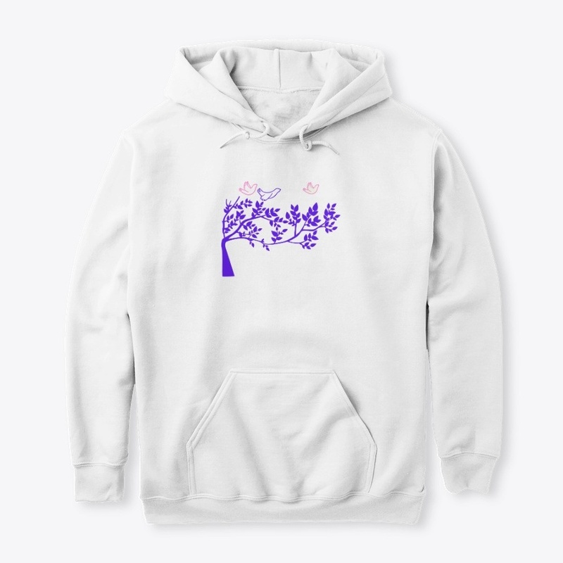 T SHIRT WITH TREE DESIGN 