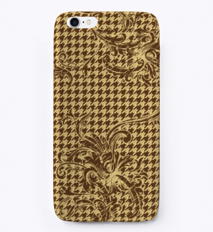 Houndstooth colored ornamental case