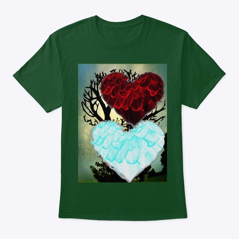 The Oak Feathers  Deep Forest T-Shirt Front