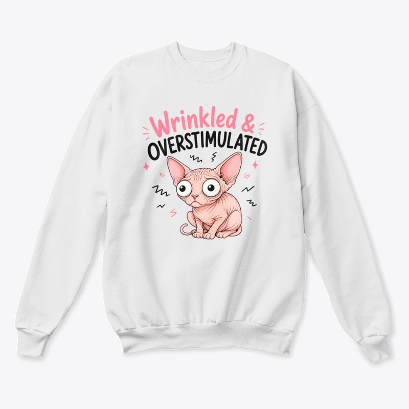 Wrinkled And Overstimulated Sphynx