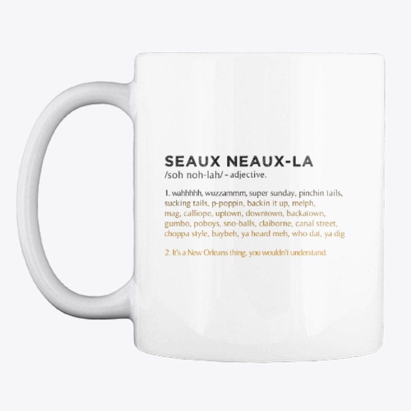 Seaux Neaux-la (So NOLA) Gold and Black 