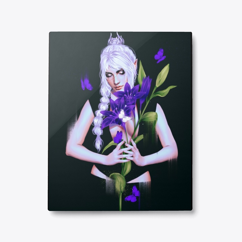 Purple lilies