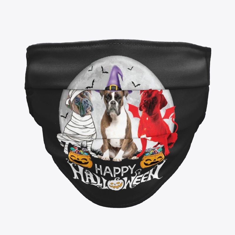 Happy Halloween - Three Boxer Dog Shirt