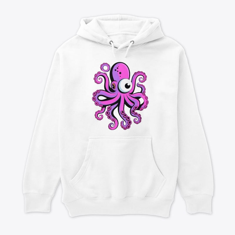 Purple And Pink Octopus Design