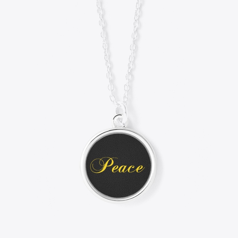 Sterling Silver "Peace" Pendant Necklace