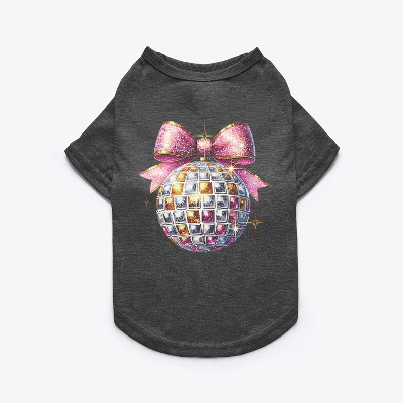Elegant Pink Disco Ball Christmas Vibes