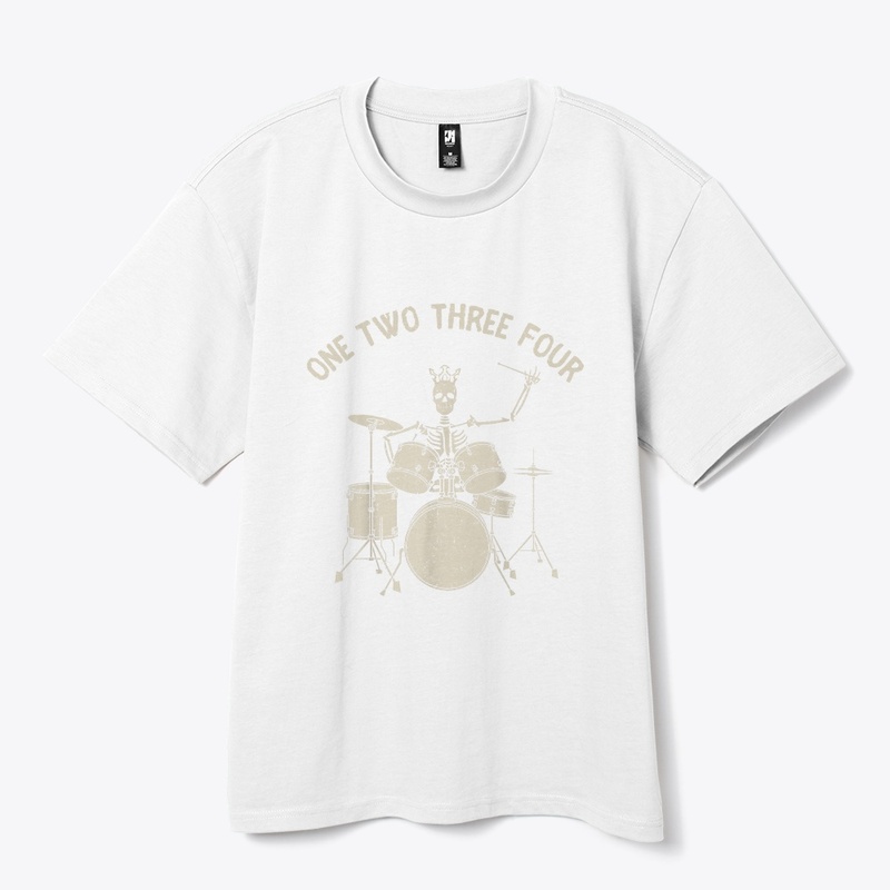 Halloween Skeleton Play Drum cool tshirt