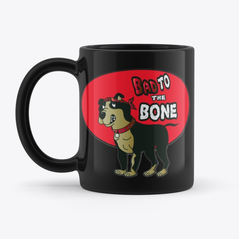 Bad To The Bone Cute Retro Dog