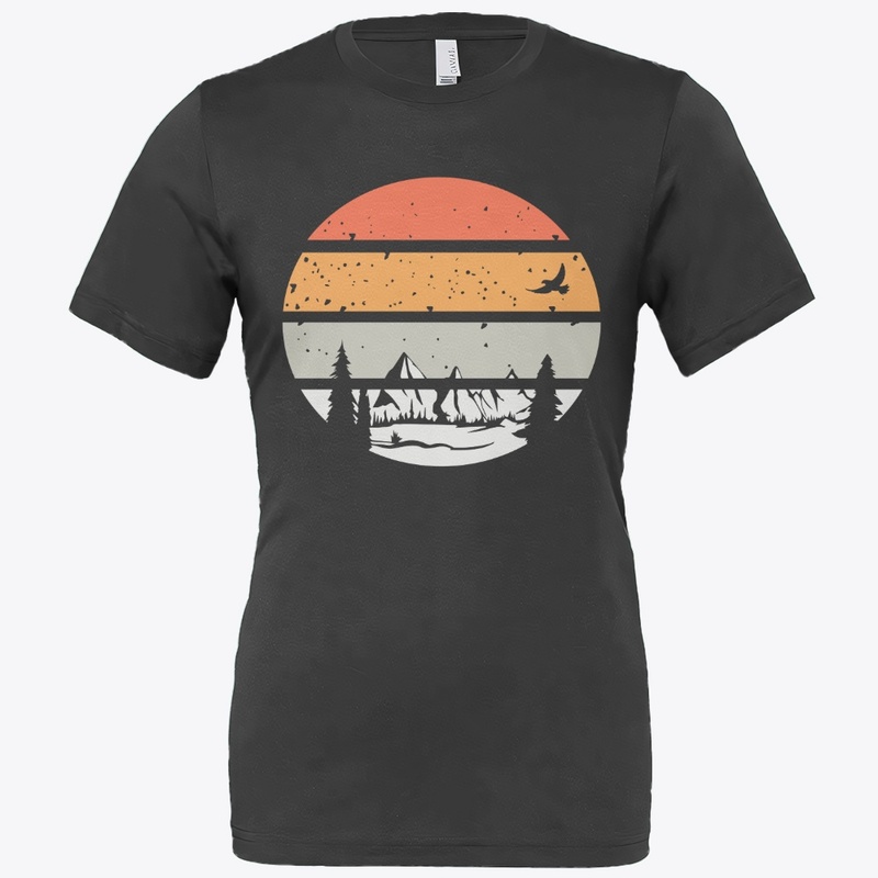 Vintage Mountain Sunset T-Shirts 