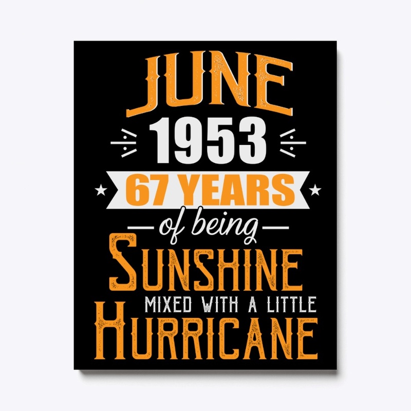 June 1953, 67 Years Anniversary Gift