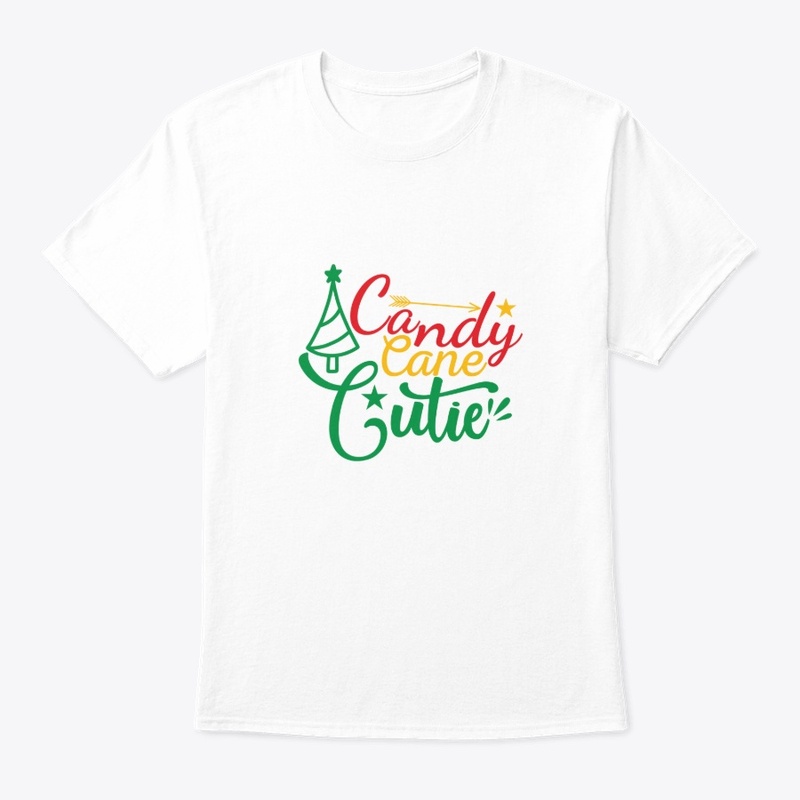 Candy Cane Cutie Christmas Kids Tee