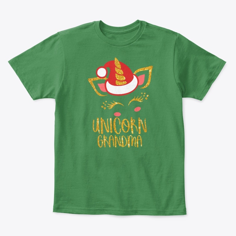 Cute  GrandMa Christmas Unicorn T-Shirt
