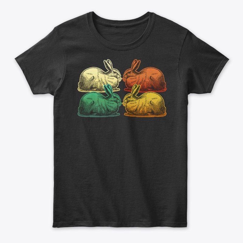 Vintage Retro Rabbit For Animal Lover