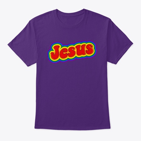 Jesus Swag Purple Maglietta Front