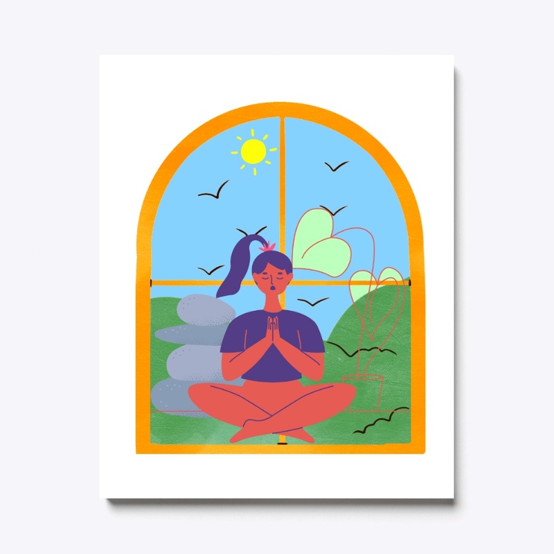 Yoga girl meditation