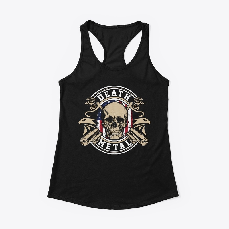Death Metal Eye Catching Skull Tshirt 