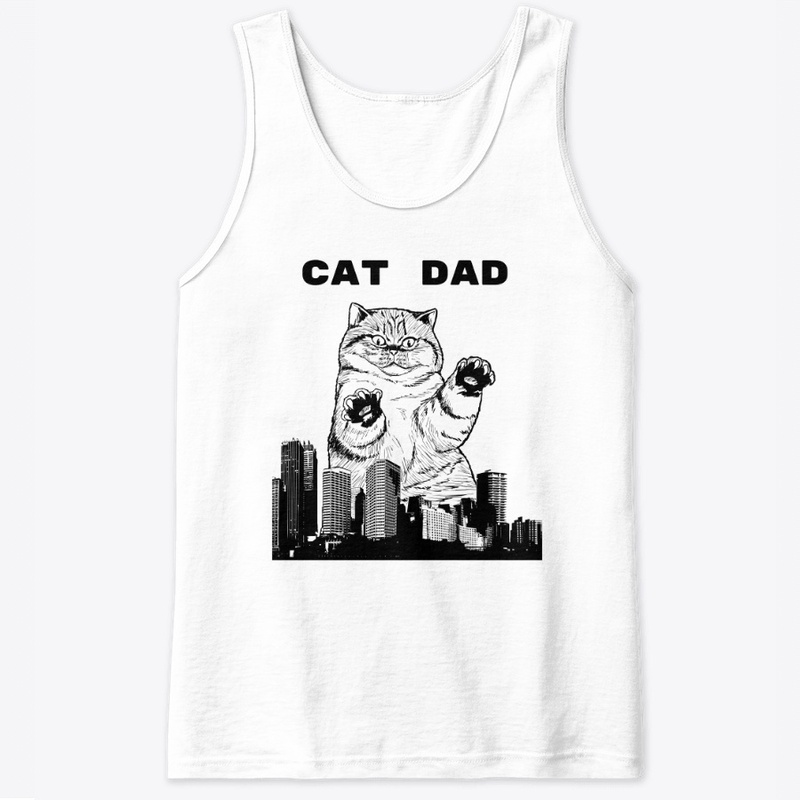CAT  DAD T SHIRT MUG,BAG,PHONE ACCESSORY