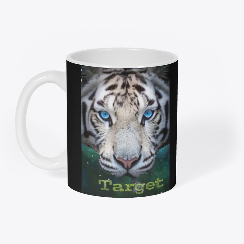Snarling white Tiger Target