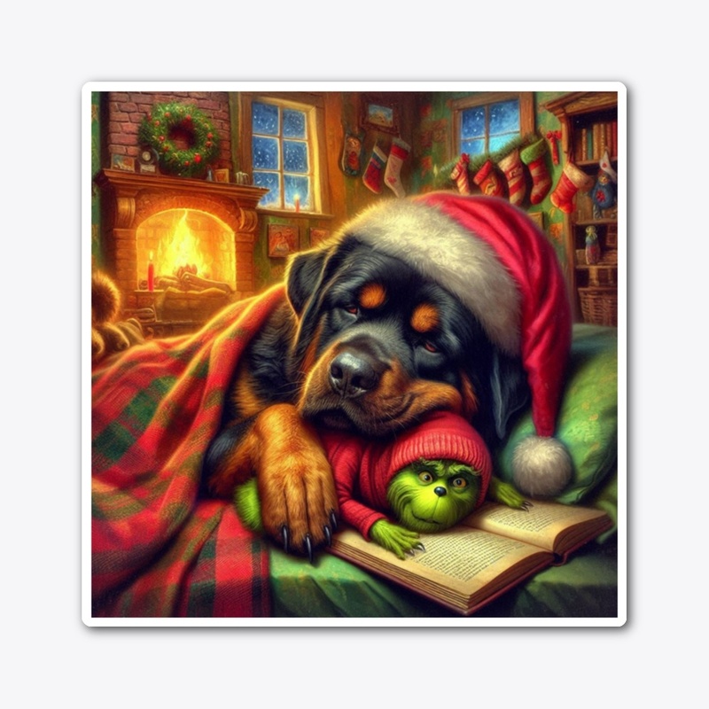 Rottweiler Christmas Eve